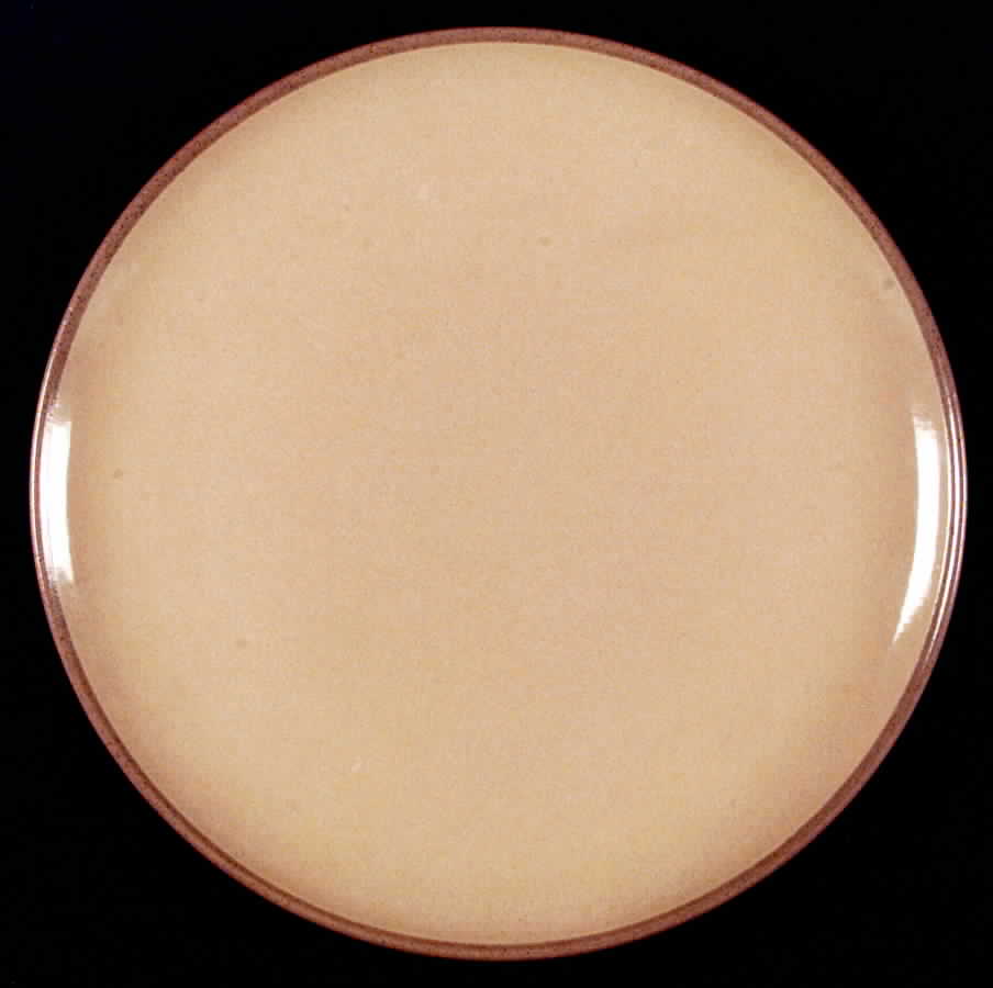 Gold and Apricot (Coupe Shape) Dinner Plate by Heath-1