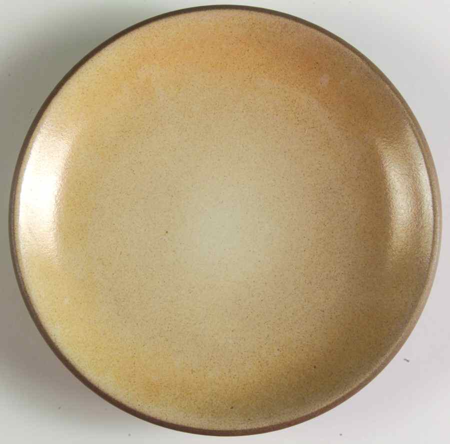 Gold and Apricot (Coupe Shape) Bread & Butter Plate by Heath-1