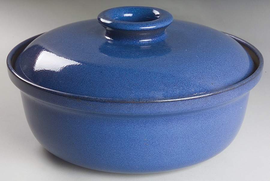 Moonstone (Rim) 4 Quart Round Covered Casserole by Heath-1