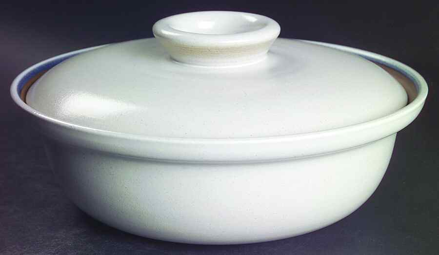 Opal Blue (Coupe Shape) 1.5 Qt Round Covered Casserole by Heath-1