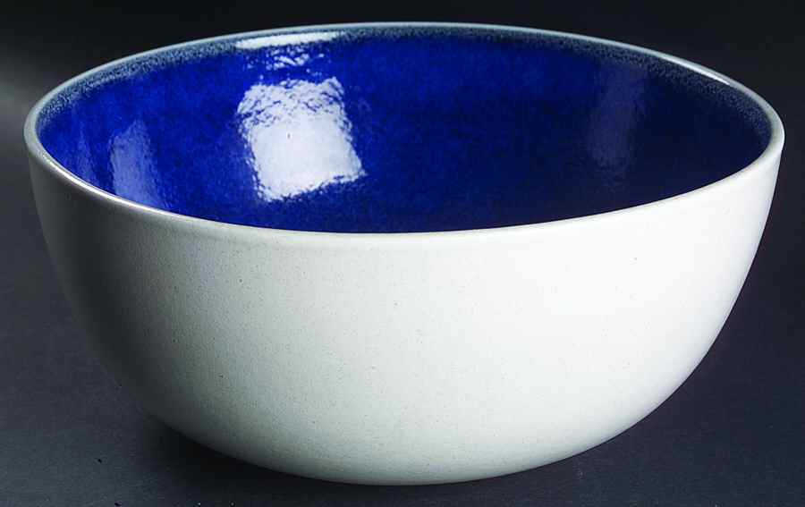 Opal Blue (Coupe Shape) 10" Large Salad Serving Bowl by Heath-1