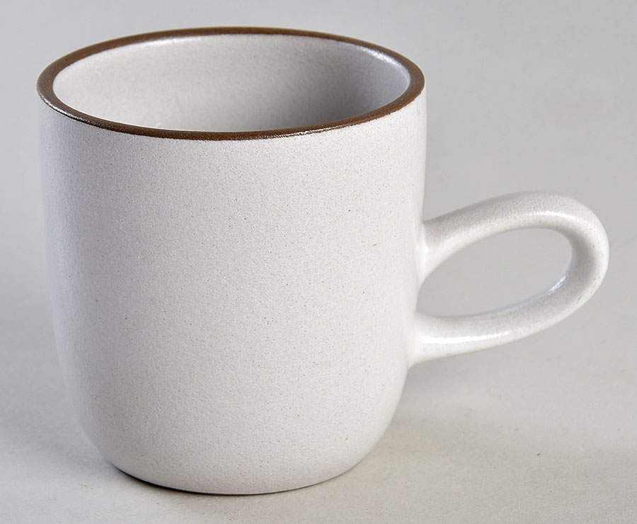Opaque White (Coupe Shape) Flat Cup by Heath-1