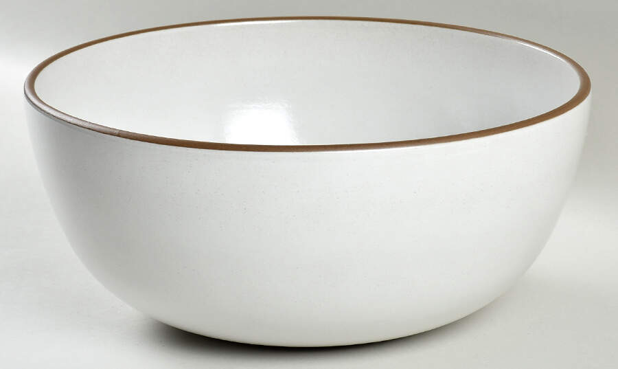 Opaque White (Coupe Shape) 10" Large Salad Serving Bowl by Heath-1
