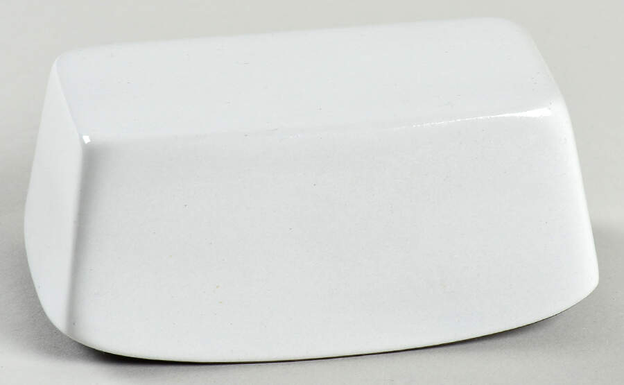 Opaque White (Coupe Shape) Lid for Covered Butter (Uses Bread & Butter Plate) by Heath-1