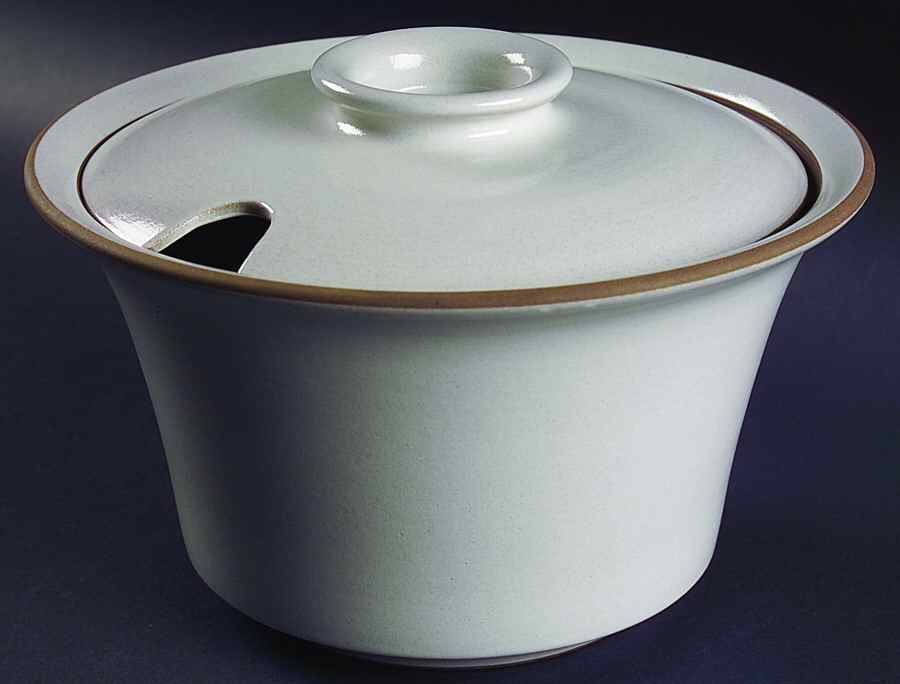 Opaque White (Coupe Shape) Tureen &  Lid by Heath-1