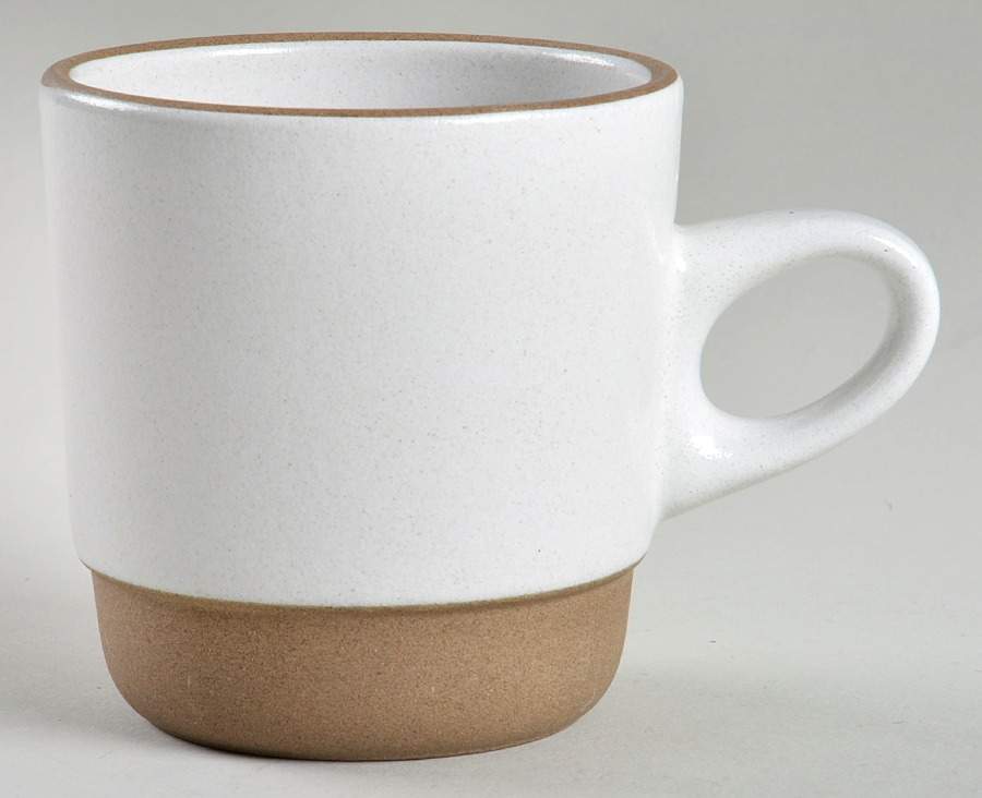 Opaque White (Rim Shape) Stackable Mug by Heath-1