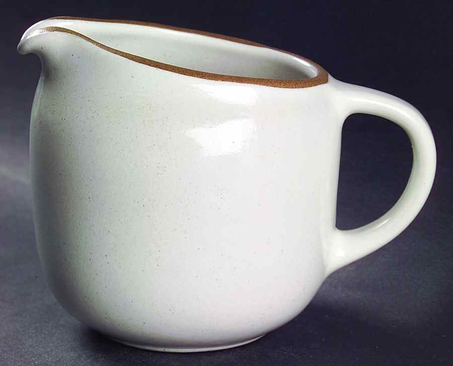 Opaque White (Coupe Shape) Creamer by Heath-1