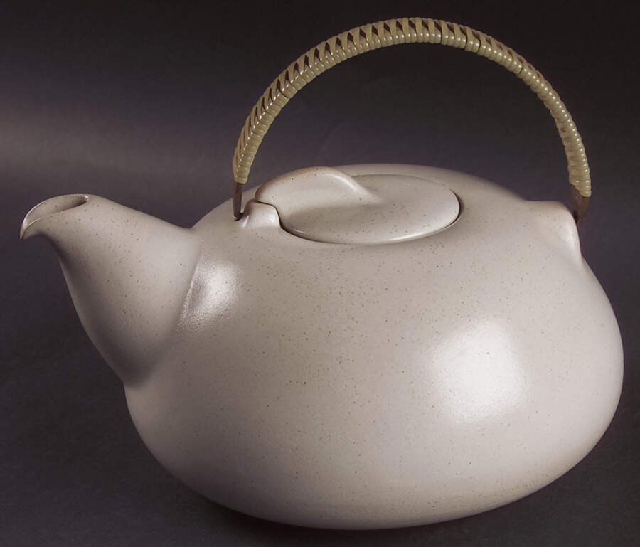 Sand Teapot & Lid by Heath-1