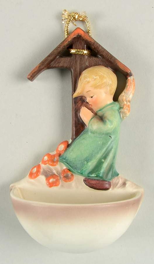 Angel Shrine-Holy Water Font Tm3-Holy Water Font-Angel Shrine - Boxed by M.I. Hummel-1