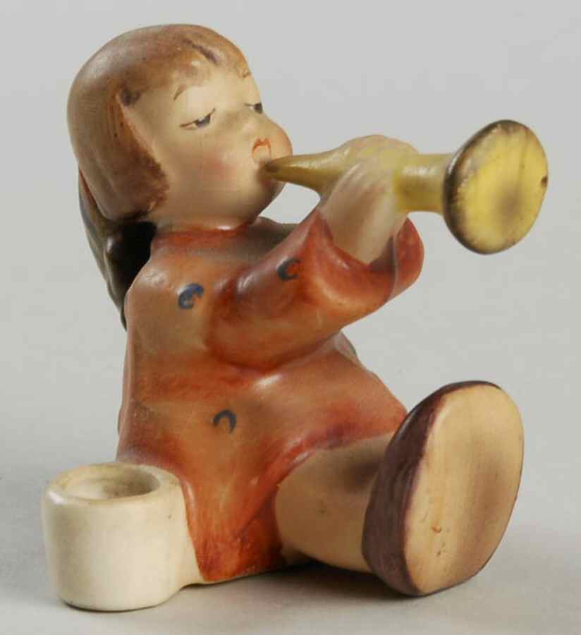 Joyous News-Angel with Trumpet Tm2-Joyous News Angel Candleholder - Boxed by M.I. Hummel-1