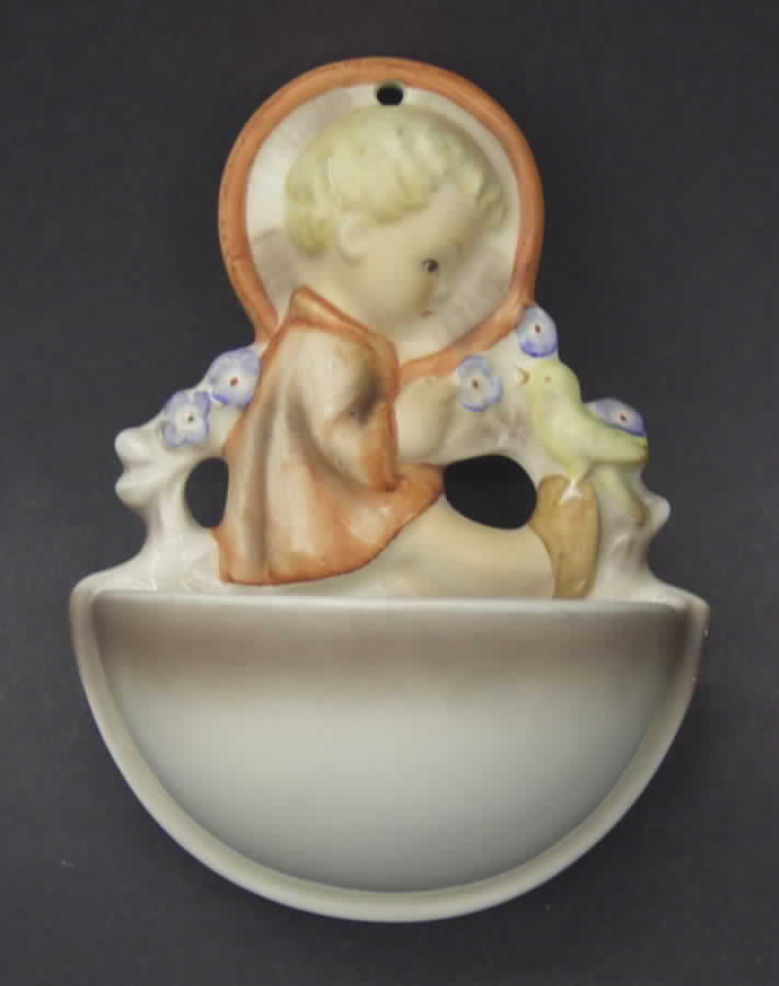 Angel with Bird Holy Water Font Tm3-Holy Water Font, Angel W/Bird - Boxed by M.I. Hummel-1