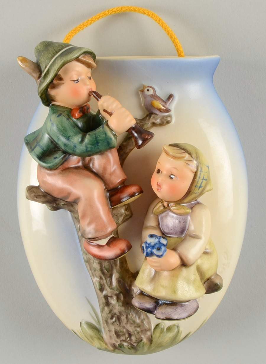 Boy and Girl Wall Vase Tm6-Boy & Girl Wall Vase - Boxed by M.I. Hummel-1
