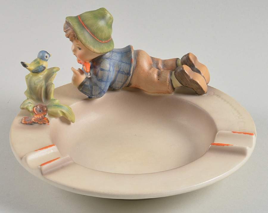 Boy with Bird Ashtray Tm3 Boy With Bird Ashtray - Boxed by M.I. Hummel-1