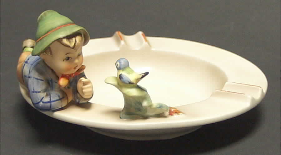 Boy with Bird Ashtray Tm5 Boy With Bird Ashtray - Boxed by M.I. Hummel-1