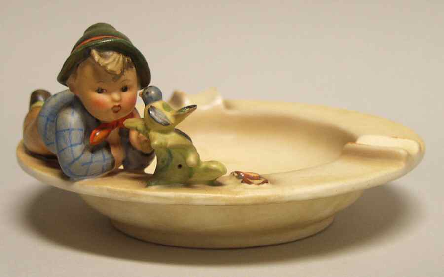 Boy with Bird Ashtray Tm2 Boy With Bird Ashtray - Boxed by M.I. Hummel-1