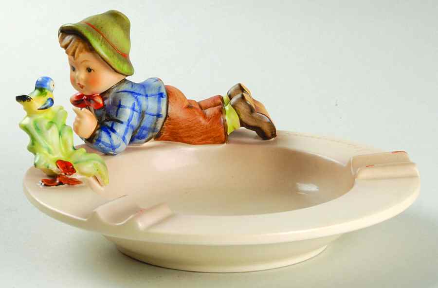 Boy with Bird Ashtray Tm6 Boy With Bird Ashtray - Boxed by M.I. Hummel-1