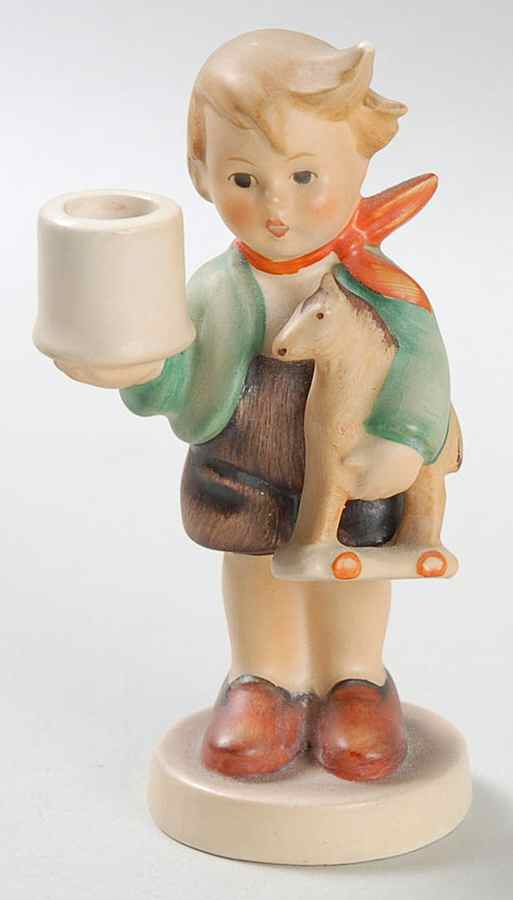 Boy with Horse Advent Candlestick Tm6-Boy With Horse Advent Candleholder - Boxed by M.I. Hummel-1