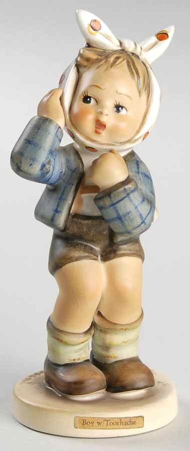 Boy with Toothache Tm4-Boy With Toothache - Boxed by M.I. Hummel-1