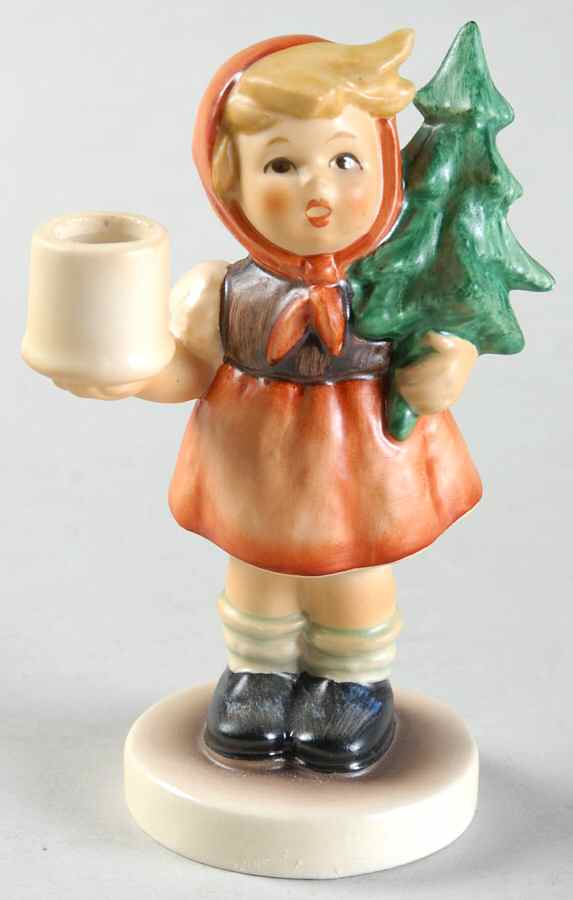 Girl with Fir Tree Candleholder Tm6-Girl With Fir Tree - No Box by M.I. Hummel-1