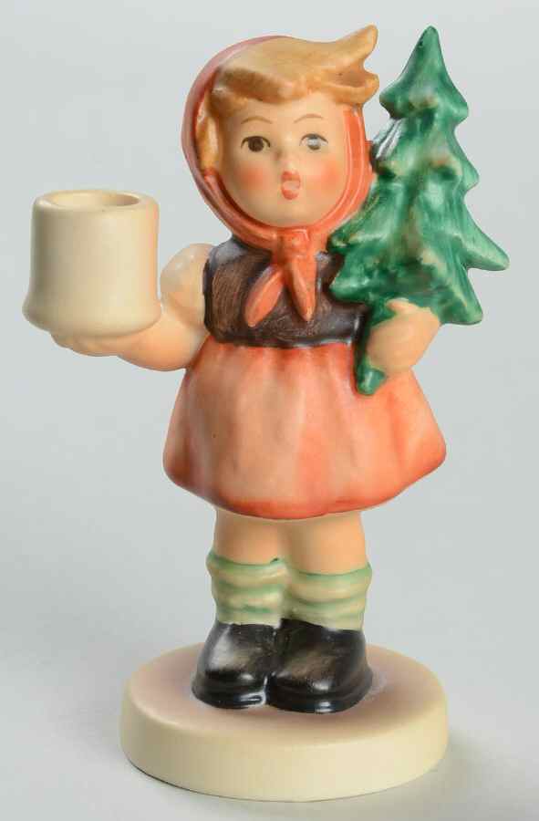 Girl with Fir Tree Candleholder Tm5-Girl With Fir Tree - No Box by M.I. Hummel-1