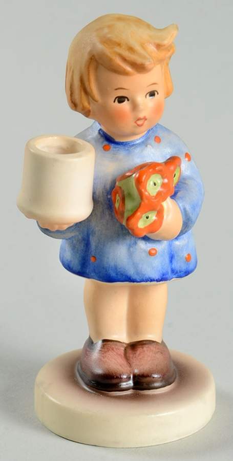 Girl with Nosegay-Advent Candlestick Tm6-Girl With Nosegay - Boxed by M.I. Hummel-1
