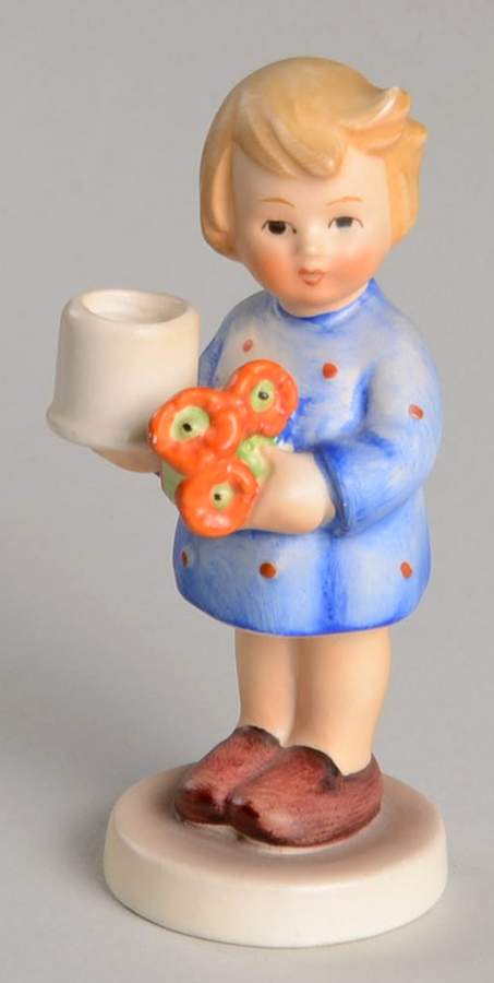 Girl with Nosegay-Advent Candlestick Tm4-Girl With Nosegay - Boxed by M.I. Hummel-1