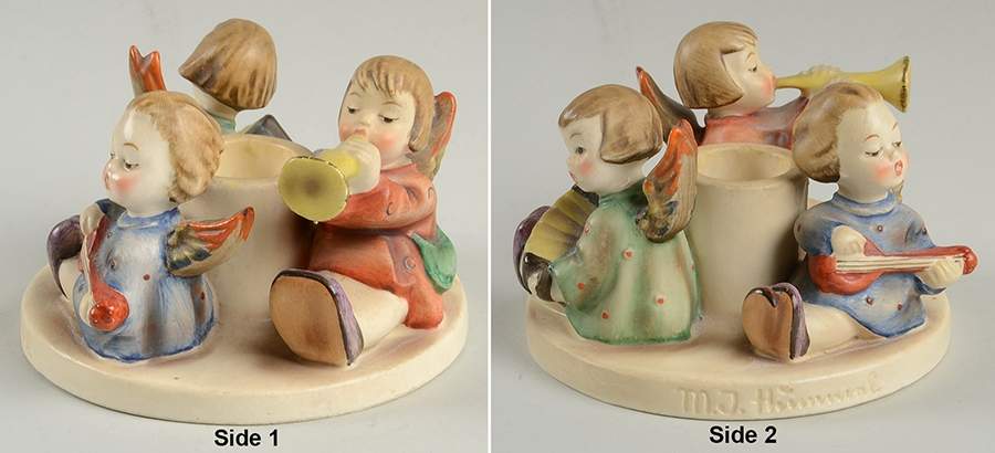 Herald Angel Candleholder Tm1-Tm2-Double Mark-Herald Angels - No Box by M.I. Hummel-1