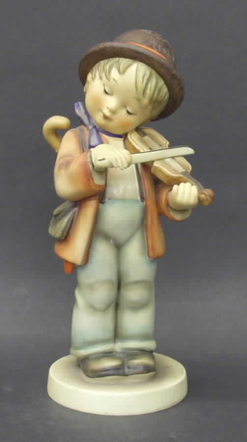 Little Fiddler-Brown Hat Tm5-Little Fiddler - Boxed by M.I. Hummel-1