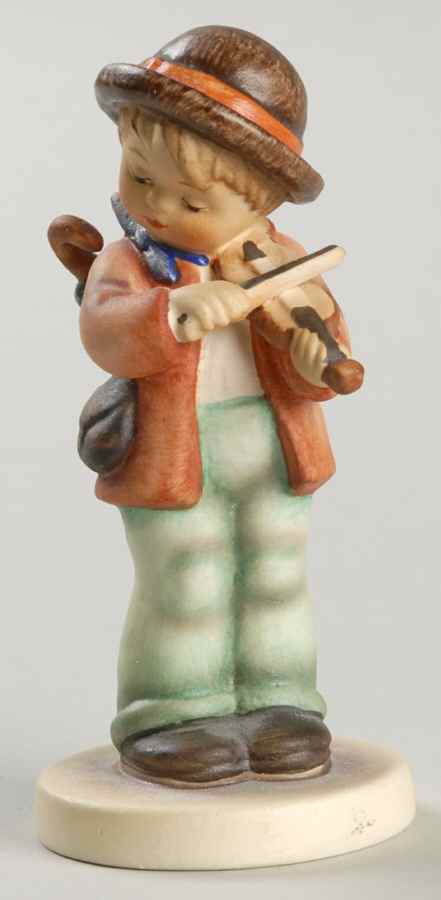 Little Fiddler-Brown Hat Tm7-Little Fiddler - Boxed by M.I. Hummel-1