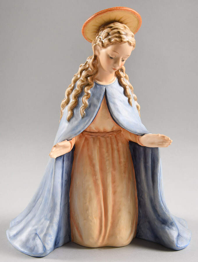 Large Colored Nativity Figurines #260 Tm5-Madonna - Boxed by M.I. Hummel-1