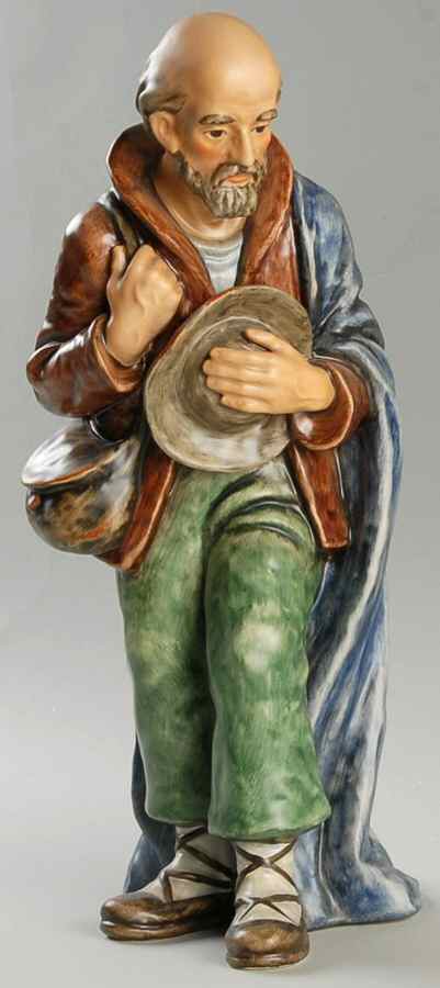 Large Colored Nativity Figurines #260 Tm7-Shepherd Standing - Boxed by M.I. Hummel-1