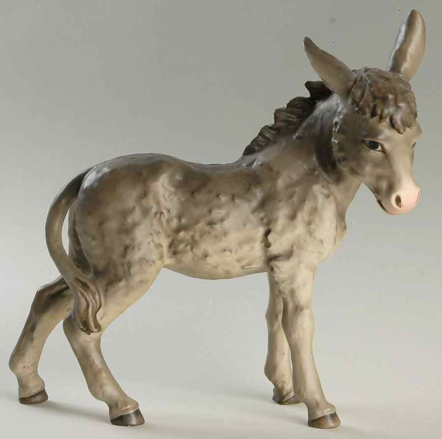 Large Colored Nativity Figurines #260 Tm7-Donkey  - Boxed by M.I. Hummel-1