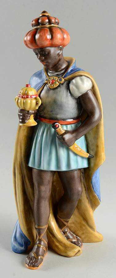 Large Colored Nativity Figurines #260 Tm6-Moorish King - Boxed by M.I. Hummel-1