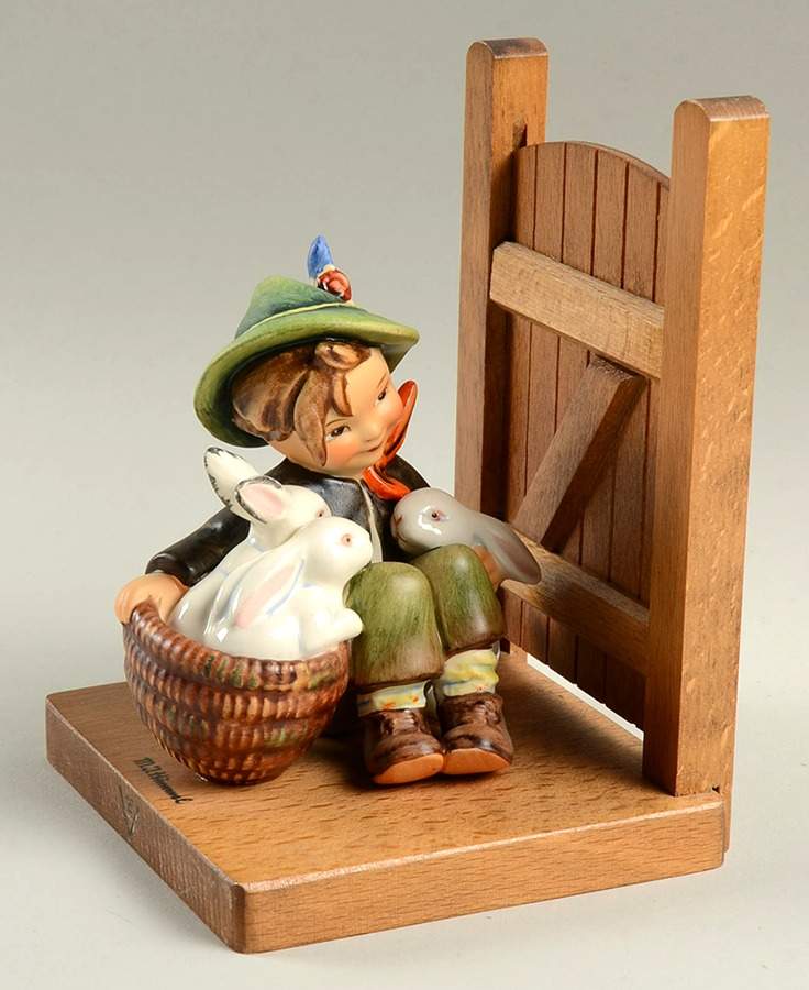 Hummel Playmates & Chick Girl Bookends Tm3-Playmates - No Box 3* by M.I. Hummel-1