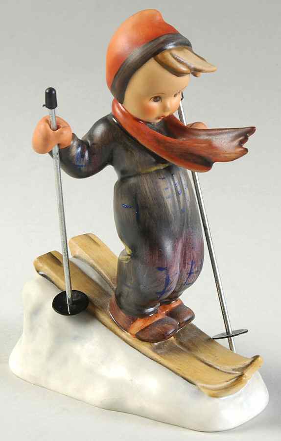 Skier Tm5-Skier W/Metal Poles - Boxed by M.I. Hummel-1