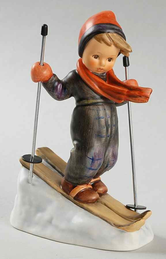 Skier Tm7-Skier W/ Metal Poles - No Box by M.I. Hummel-1