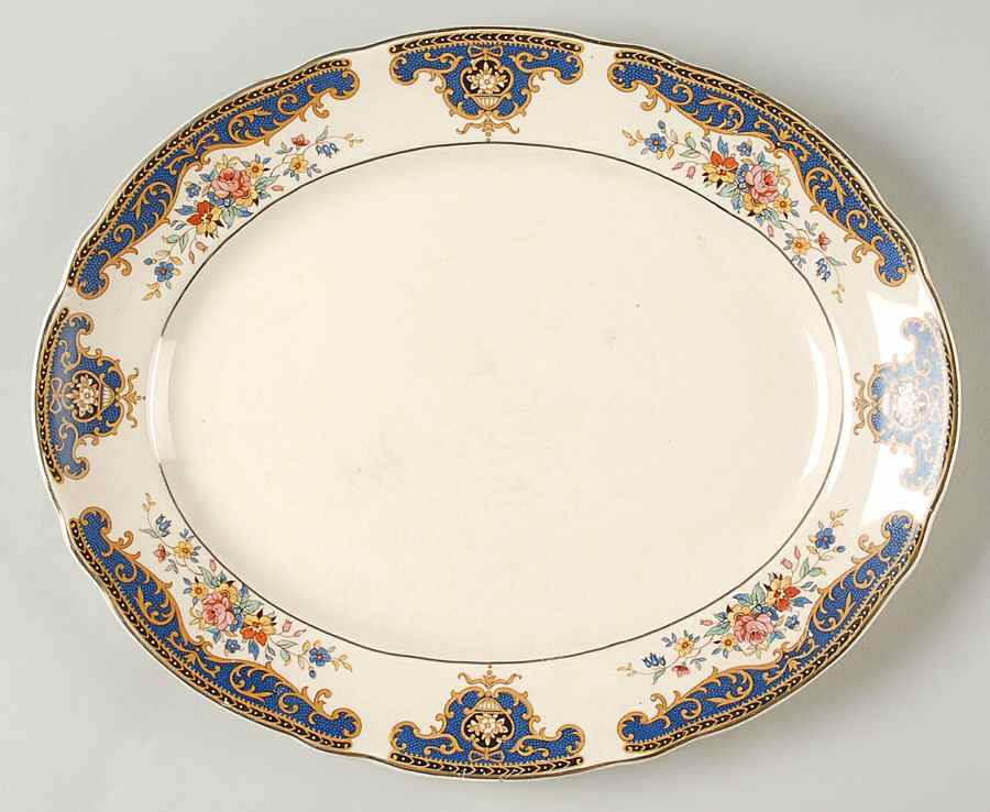 5602 12" Oval Serving Platter by Thomas Hughes & Sons-1