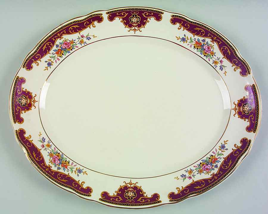 5603 14" Oval Serving Platter by Thomas Hughes & Sons-1