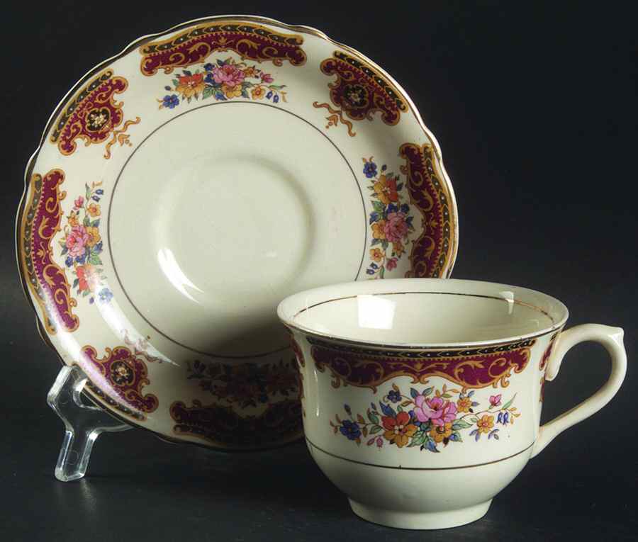 5603 Flat Cup & Saucer Set by Thomas Hughes & Sons-1