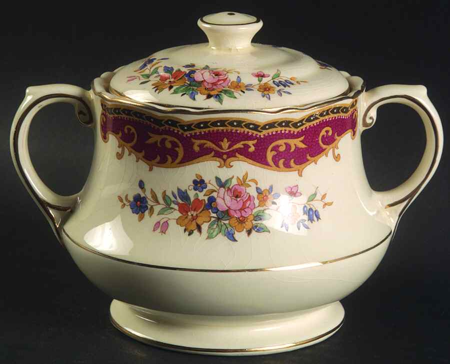 5603 Sugar Bowl & Lid by Thomas Hughes & Sons-1
