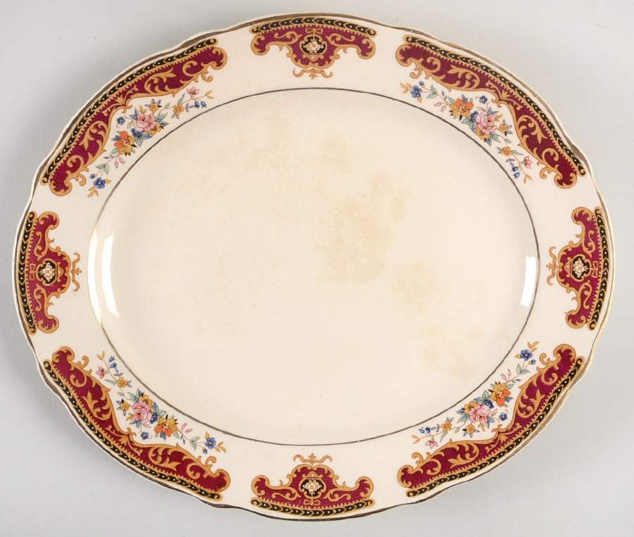 5603 10" Oval Serving Platter by Thomas Hughes & Sons-1