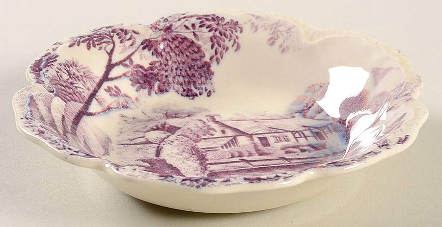 Avon Cottage Mulberry Fruit/Dessert (Sauce) Bowl by Thomas Hughes & Sons-1