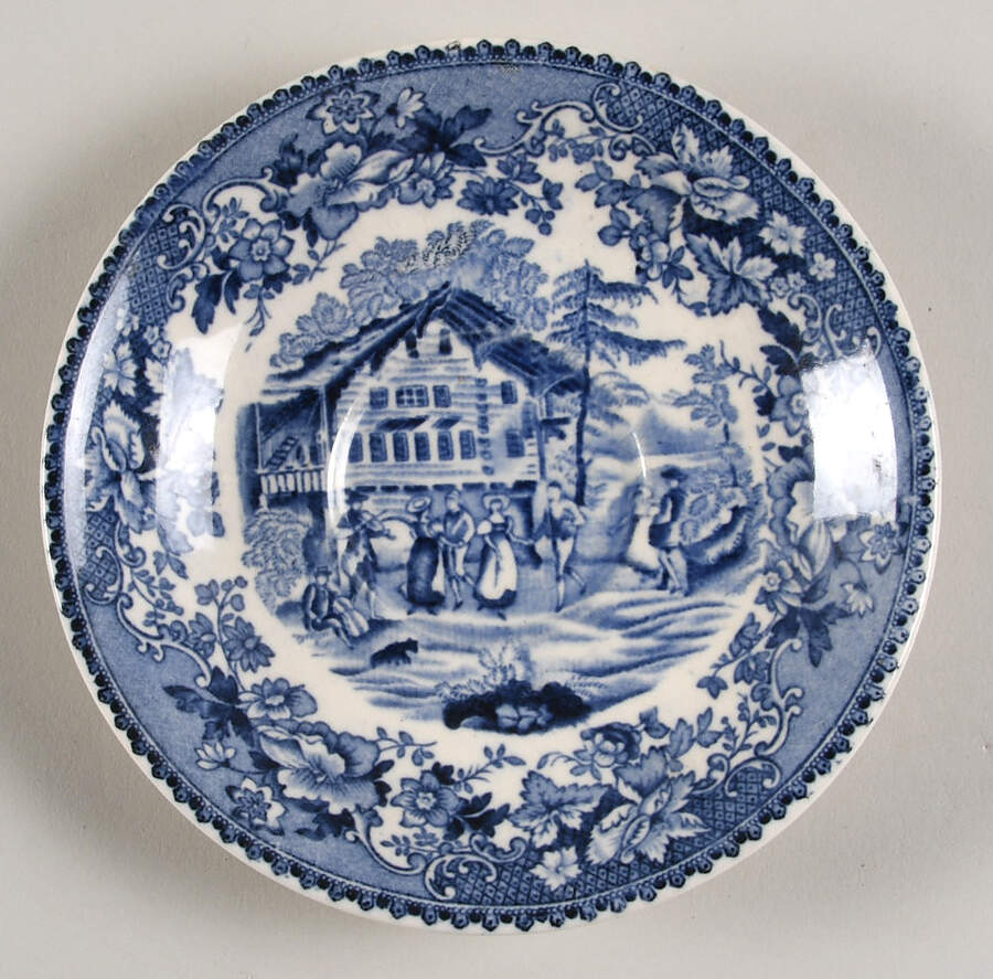 Avon Cottage Saucer by Thomas Hughes & Sons-1