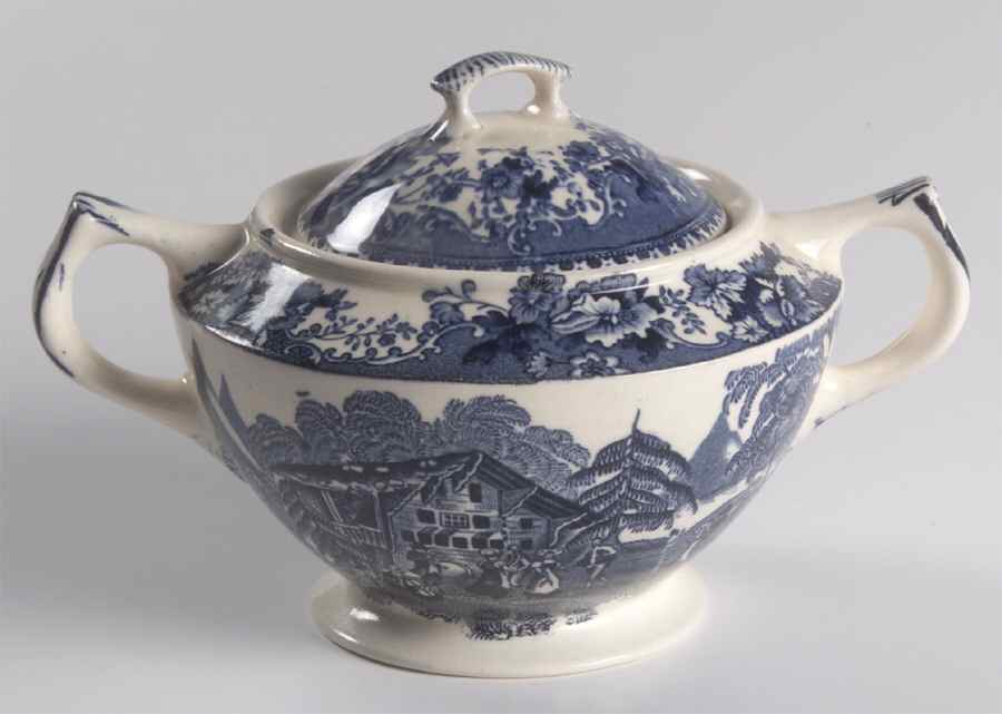 Avon Cottage Sugar Bowl & Lid by Thomas Hughes & Sons-1