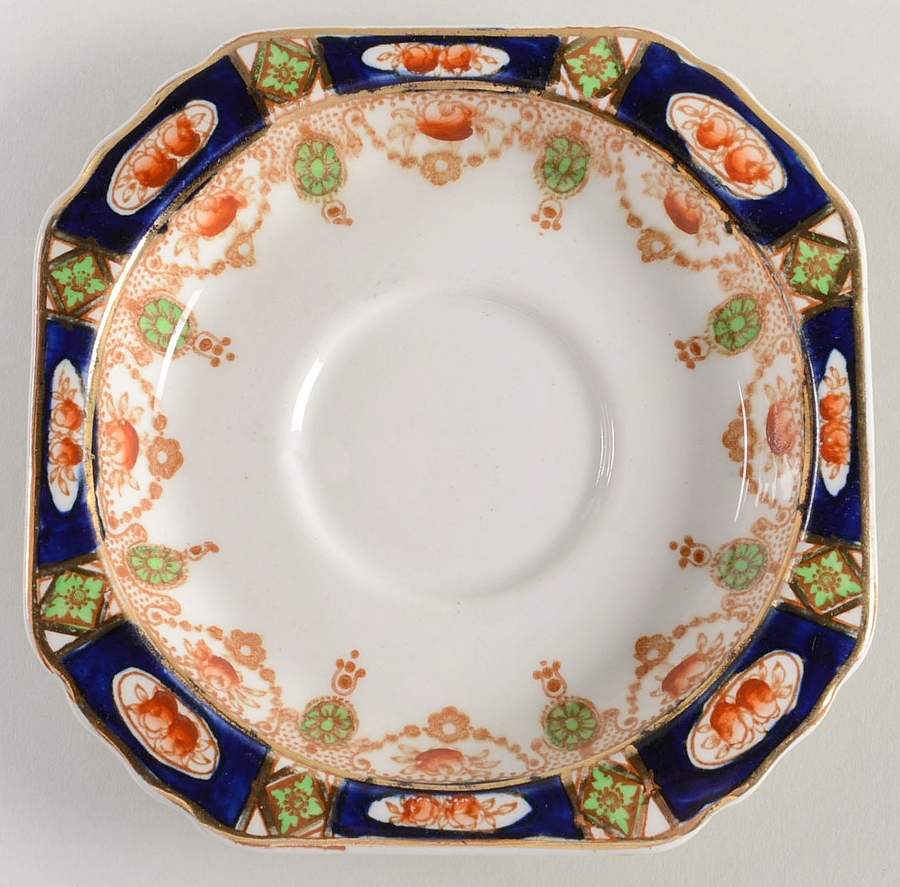 Imperial Derby Saucer by Thomas Hughes & Sons-1