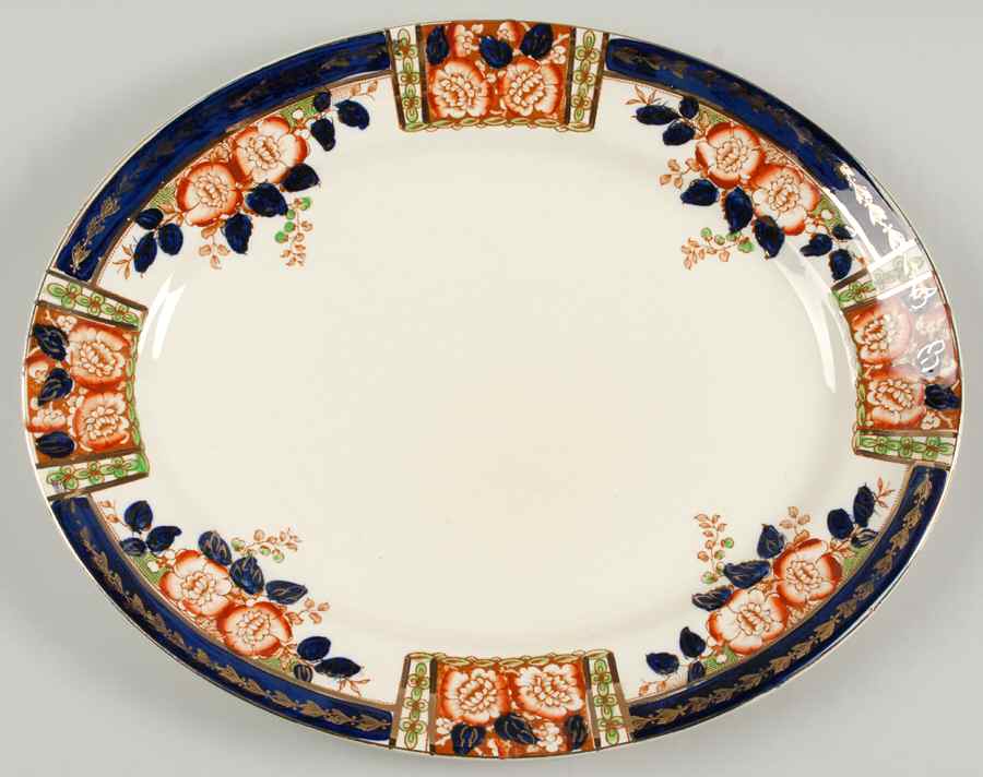 Windsor Derby 14" Oval Serving Platter by Thomas Hughes & Sons-1
