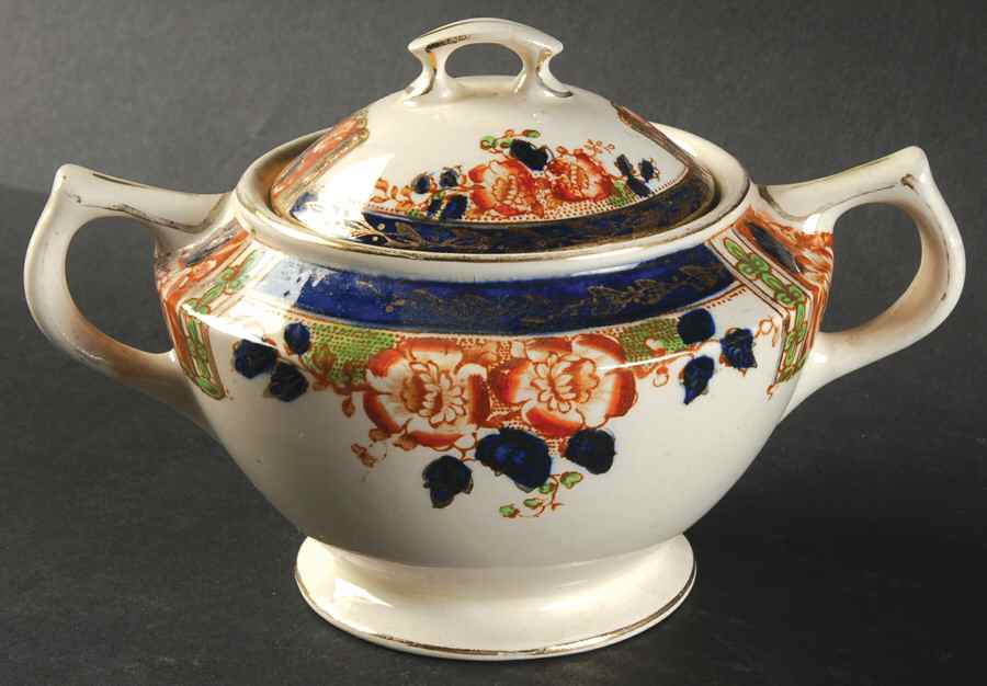 Windsor Derby Sugar Bowl & Lid by Thomas Hughes & Sons-1