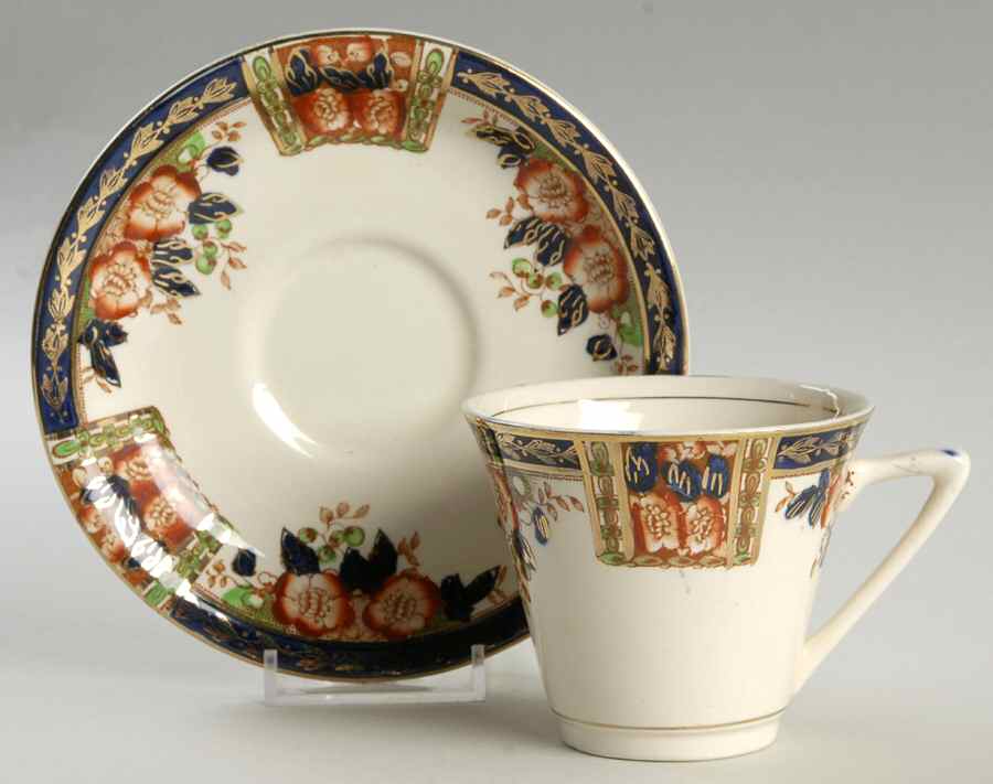Windsor Derby Flat Cup & Saucer Set by Thomas Hughes & Sons-1