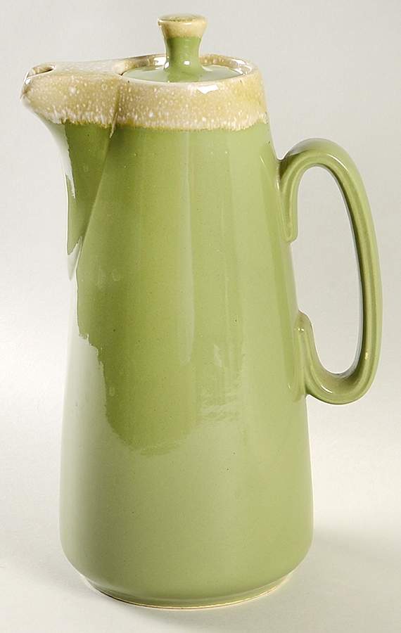 Avocado Coffee Pot & Lid by Hull-1