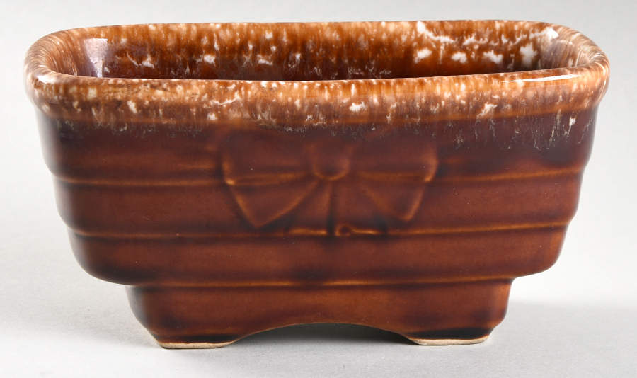 Brown Drip (House and Garden, Mirror Brown) 6" Planter Pot by Hull-1
